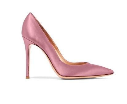 2018 Red Pink Silk 12CM High Heels 