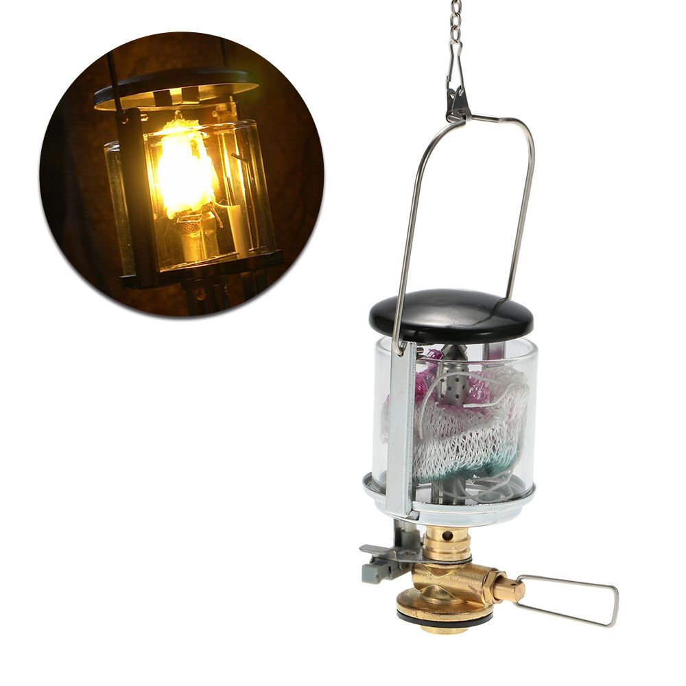 Camping Lantern Portable Gas Aluminum Light Tent Lamp Camping Lantern Portable Gas Aluminum Light Tent Lamp Torch Hanging Glass For Camp Fishing Travel Best Lanterns Party
