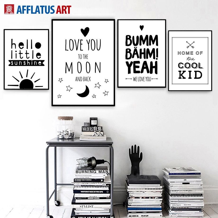Cool Letter E Wall Art Posters And Prints Canvas Painting Black White Pictures For Living Room Bedroom Decor