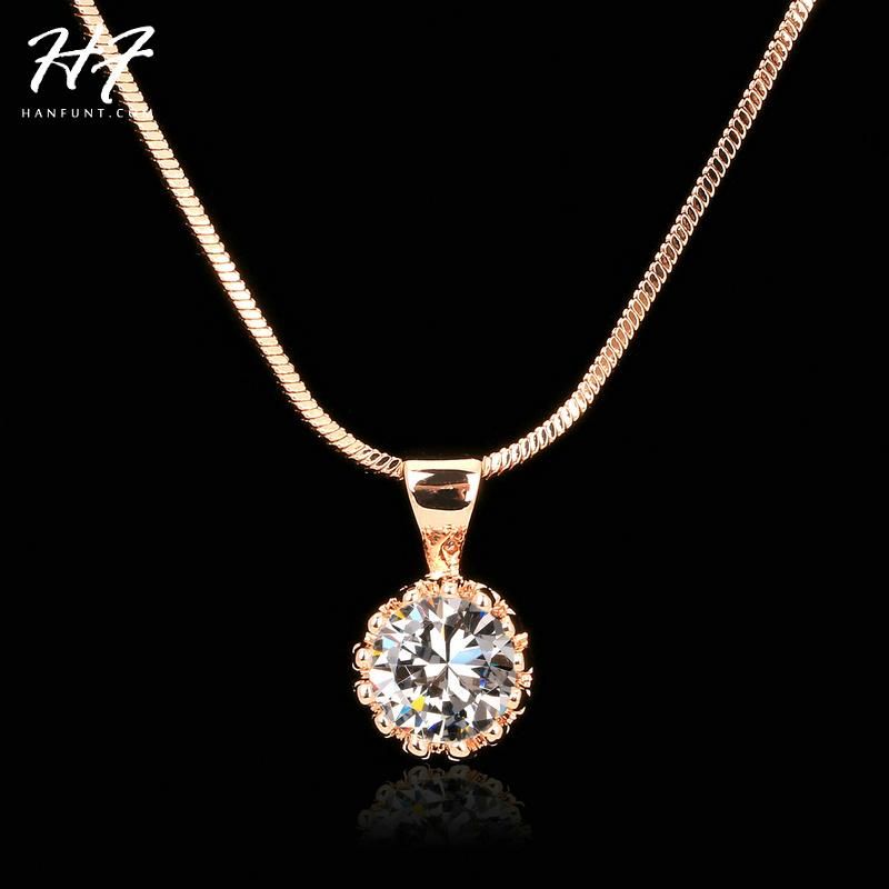 Cristal Enchapados En Oro O Plata Pendientes Con Corona Redondo Con Zirconia Cúbico-Navidad