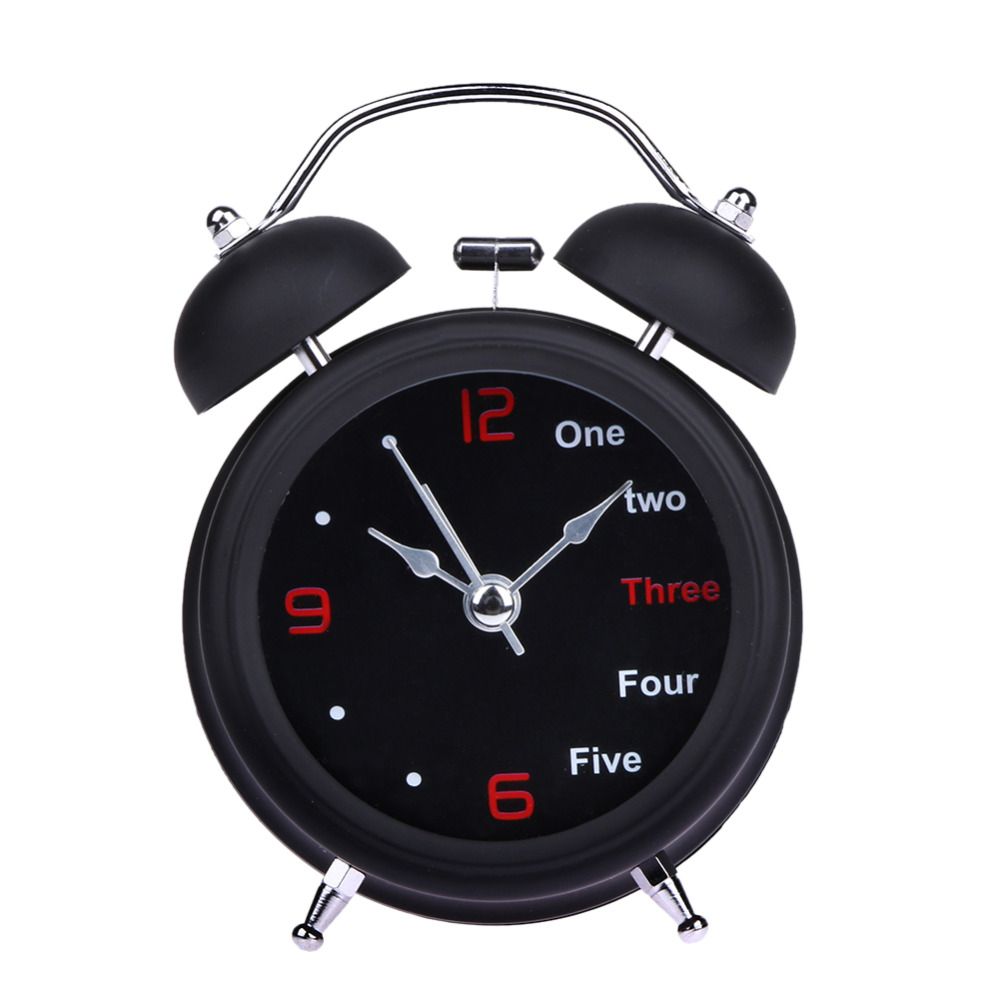 2019 Alarm Mechanical Retro Desktop Round Metal Double Bell 2019 Alarm Mechanical Retro Desktop Round Metal Double Bell Table Clock Light Design Alarms Black White From Daily Necessities 27 34 Dhgate Com