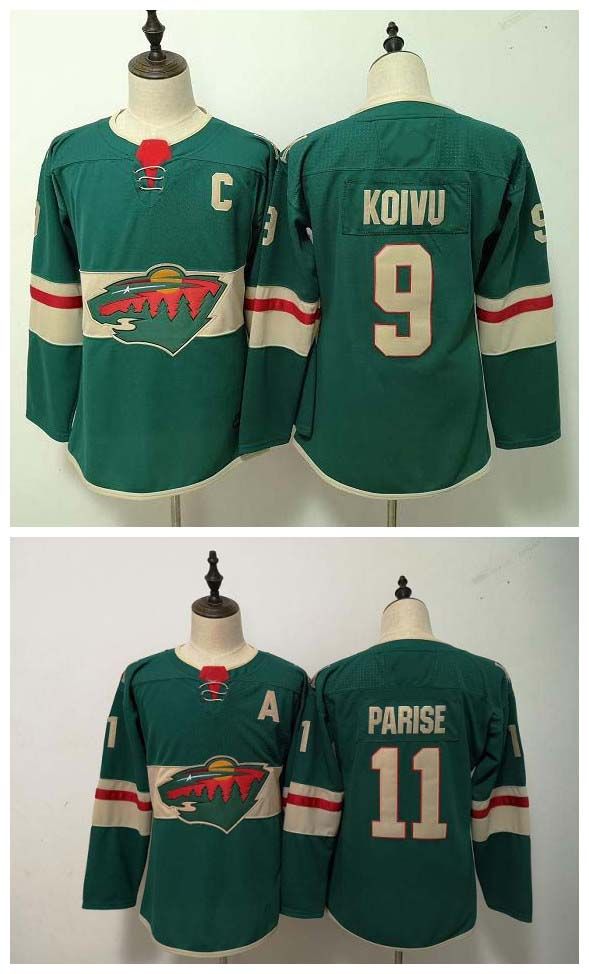 minnesota wild original green jersey