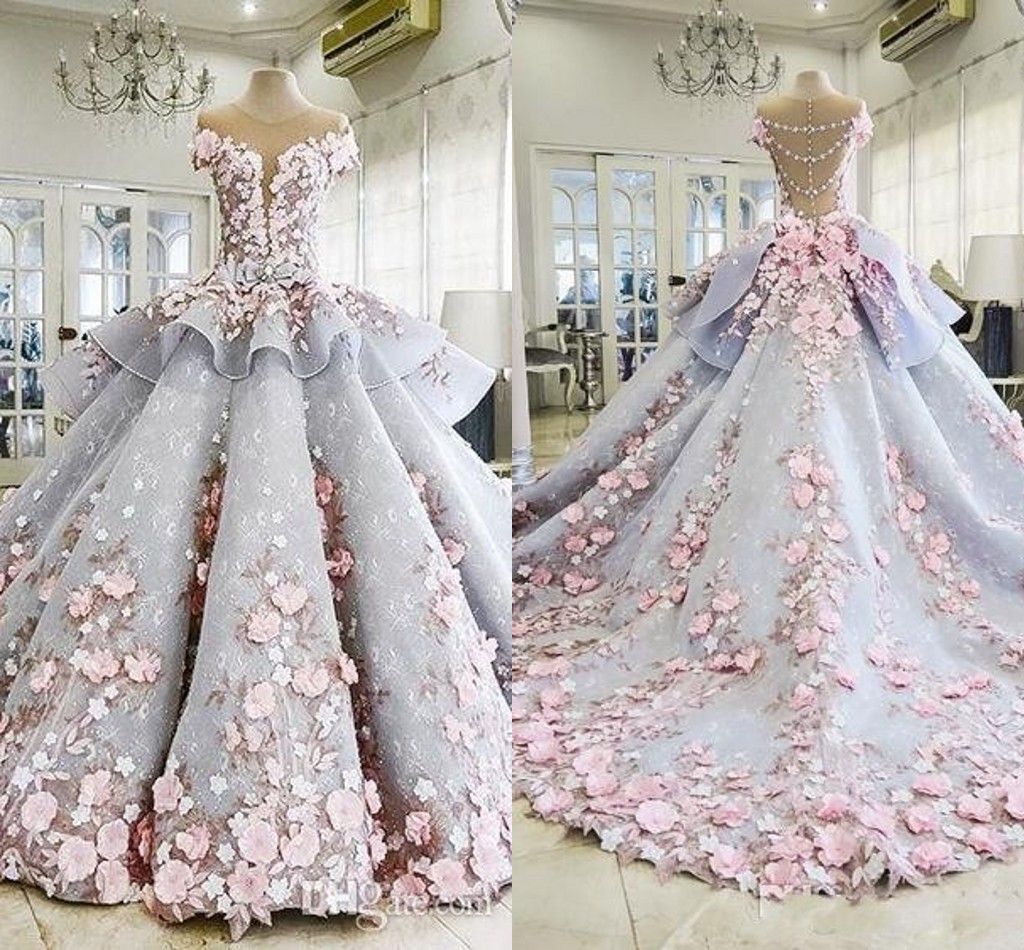 flower ball gown