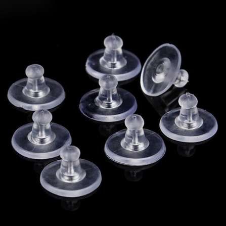 Holders Stoppers Soft Nut Silicone Heavy Duty Rubber Earring Backs