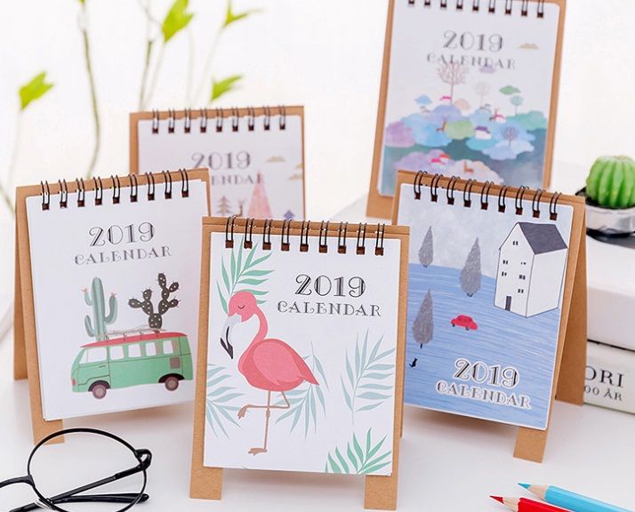 2019 calendar 2019 minimalist small notepad pian office desk small desk calendar 2019