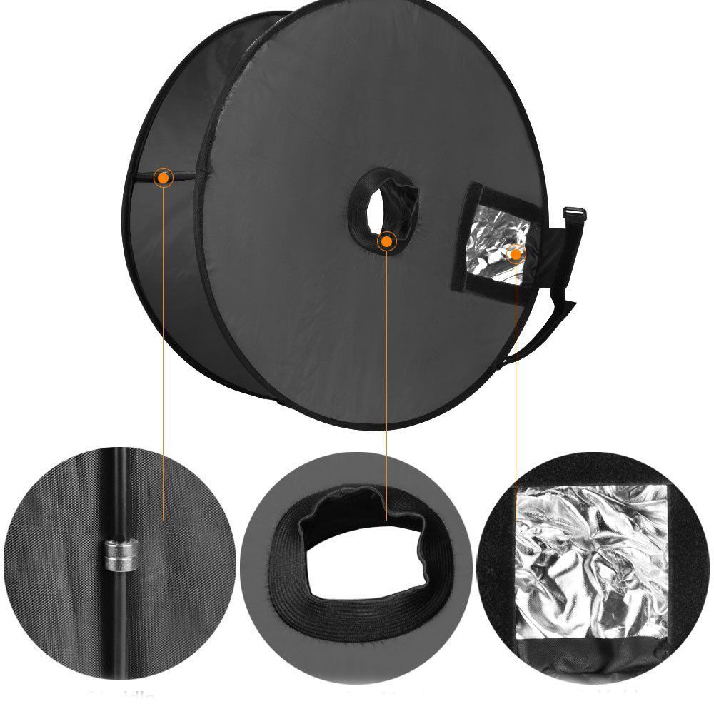 2021 Universal 46cm Foldable Circular Softbox Macro Photography Soft