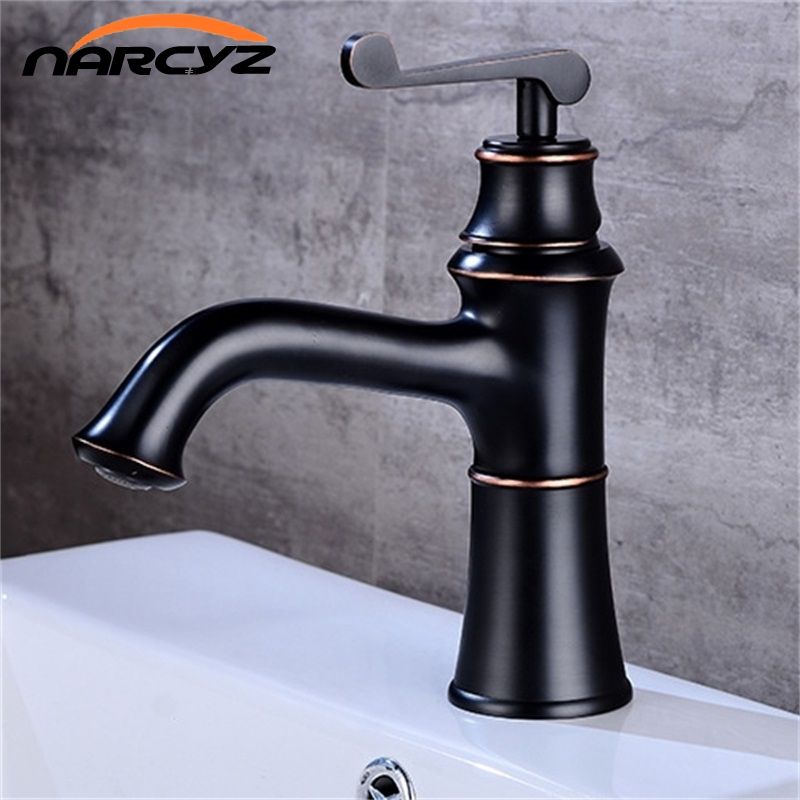 Best Quality European Style Black Ancient Wash Basin Faucet Best Quality European Style Black Ancient Wash Basin Faucet Hot And Cold Water Stage Single Hole B512 At