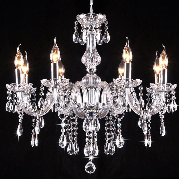 8 Bulbs Modern European Led Candle Crystal Chandelier Light Lighting 8 Bulbs Modern European Led Candle Crystal Chandelier Light Lighting Lamp Fixture Dining Room Living 38 Cool Chandeliers Chain From
