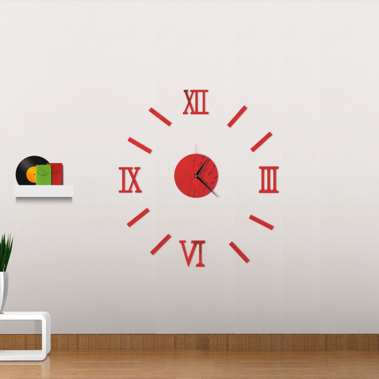 3d creatively romae digital wall clock sticker watch modern design