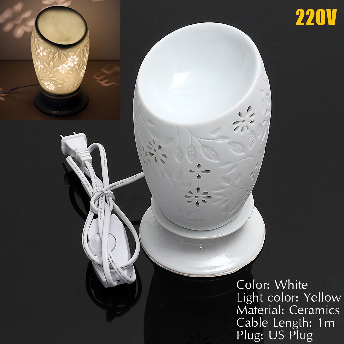 2019 Fasion Electric Fragrance Diffuser Aromatherapy Humidifier 2019 Fasion Electric Fragrance Diffuser Aromatherapy Humidifier Ceramic Lamp Essential Oil Warmer Burner Aroma Therapy From Aurorl