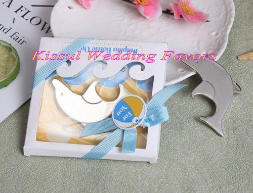 2019 Playful Dolphin Chrome Bottle Opener Wedding Favor For Beach