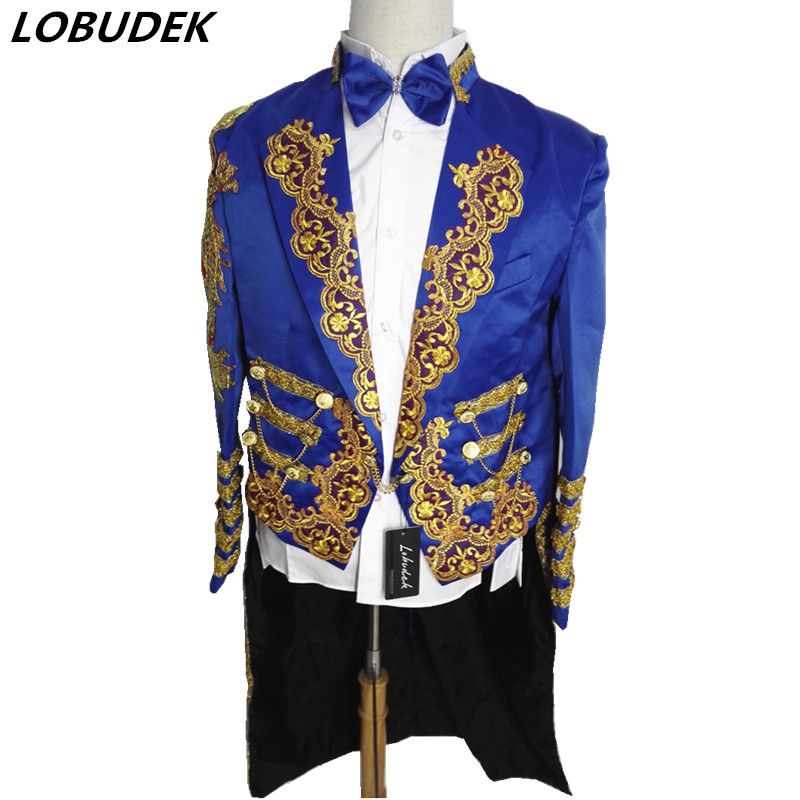 2019 Male Magician S Court Tuxedo Clothing Prom Host Tailcoat Men