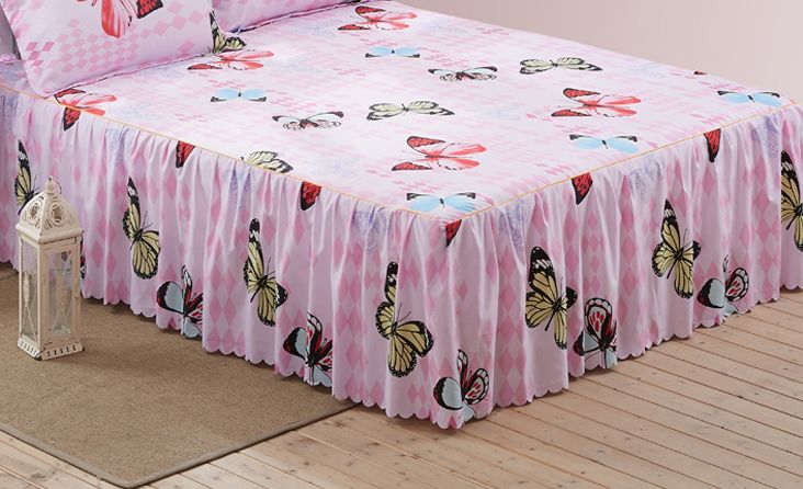 Bed Skirt Sheets King Queen Twin Size Erfly Sheet Bedding Bed Skirt Sheets King Queen Twin Size Erfly Sheet Bedding Lace Mattress Cover Bedspread15 18 Inch Drop Bedskirt Extra Long Dust Ruffle From