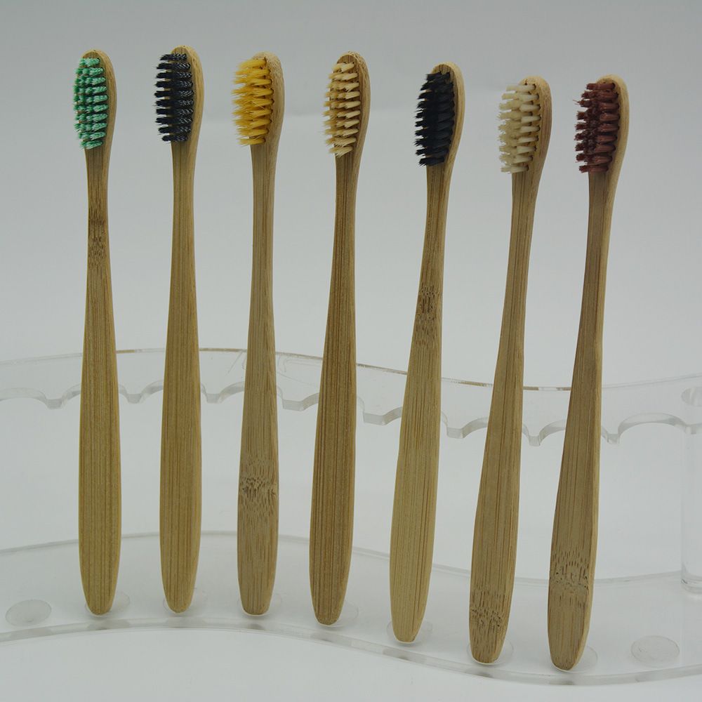 2019 Bamboo Toothbrushes Nylon Bristles Manual Toothbrushes Tooth Brush
