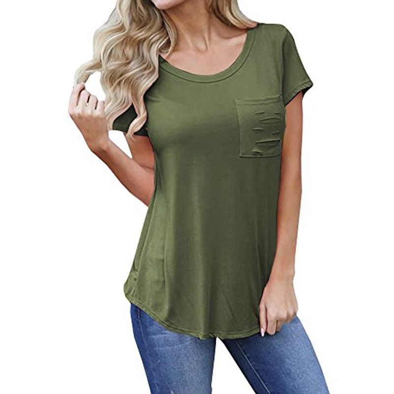 For colors shirts women t men pockets plain with stores ann