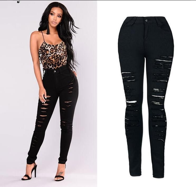 plus size black skinny jeans with rips