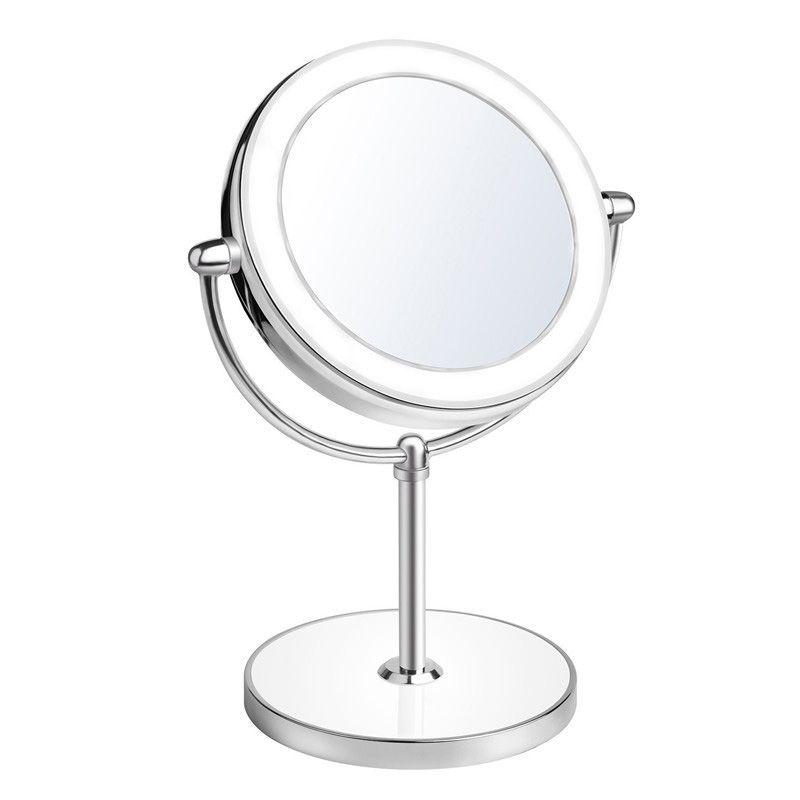 2018 Double Sided Lighted Vanity Makeup Mirror With Led Lights 1x 2018 Double Sided Lighted Vanity Makeup Mirror With Led Lights 1x 10x Magnification Round Shape Base Touch On From Arabiannights 17 39 Dhgate