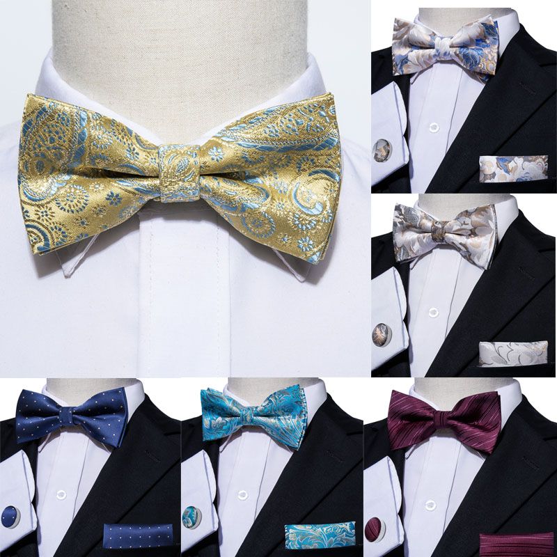 2021 Mens Bow Tie Men Silk Bow Ties Designer For Men Classic Jacquard ...