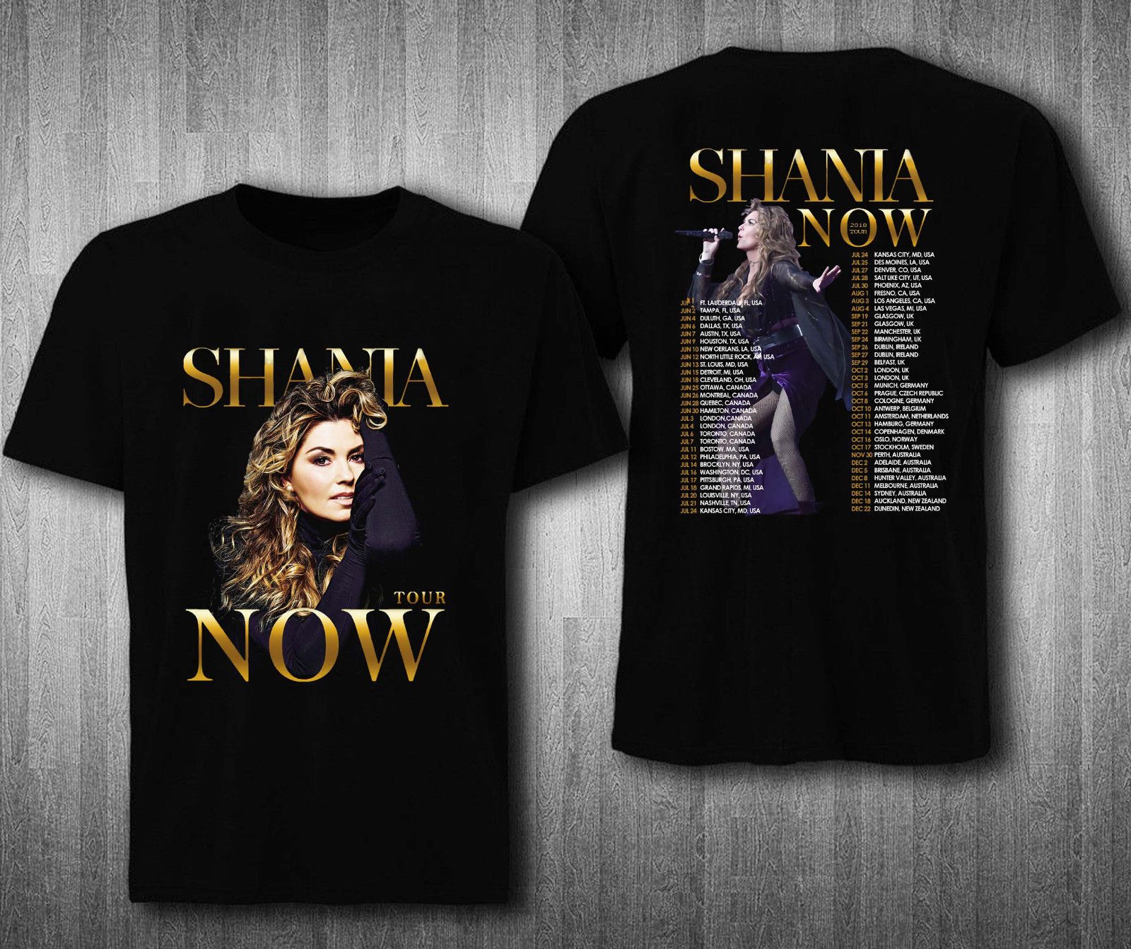 NEW SHANIA TWAIN NOW TOUR 2018 1 T-Shirt Size-S To 5XL