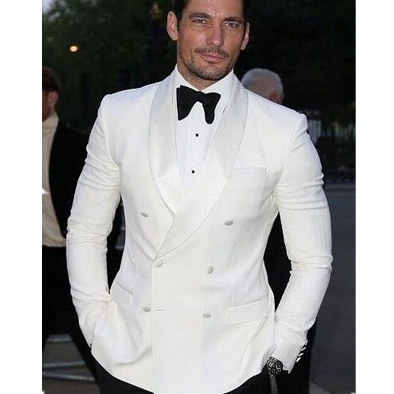 white coat suit for wedding