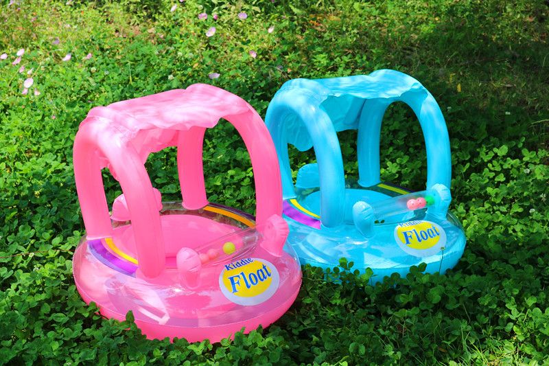 Details about   Niños Nadar Barco Asiento Inflable Flotador Cojín Quitasol Seguridad Bebé Anillo 