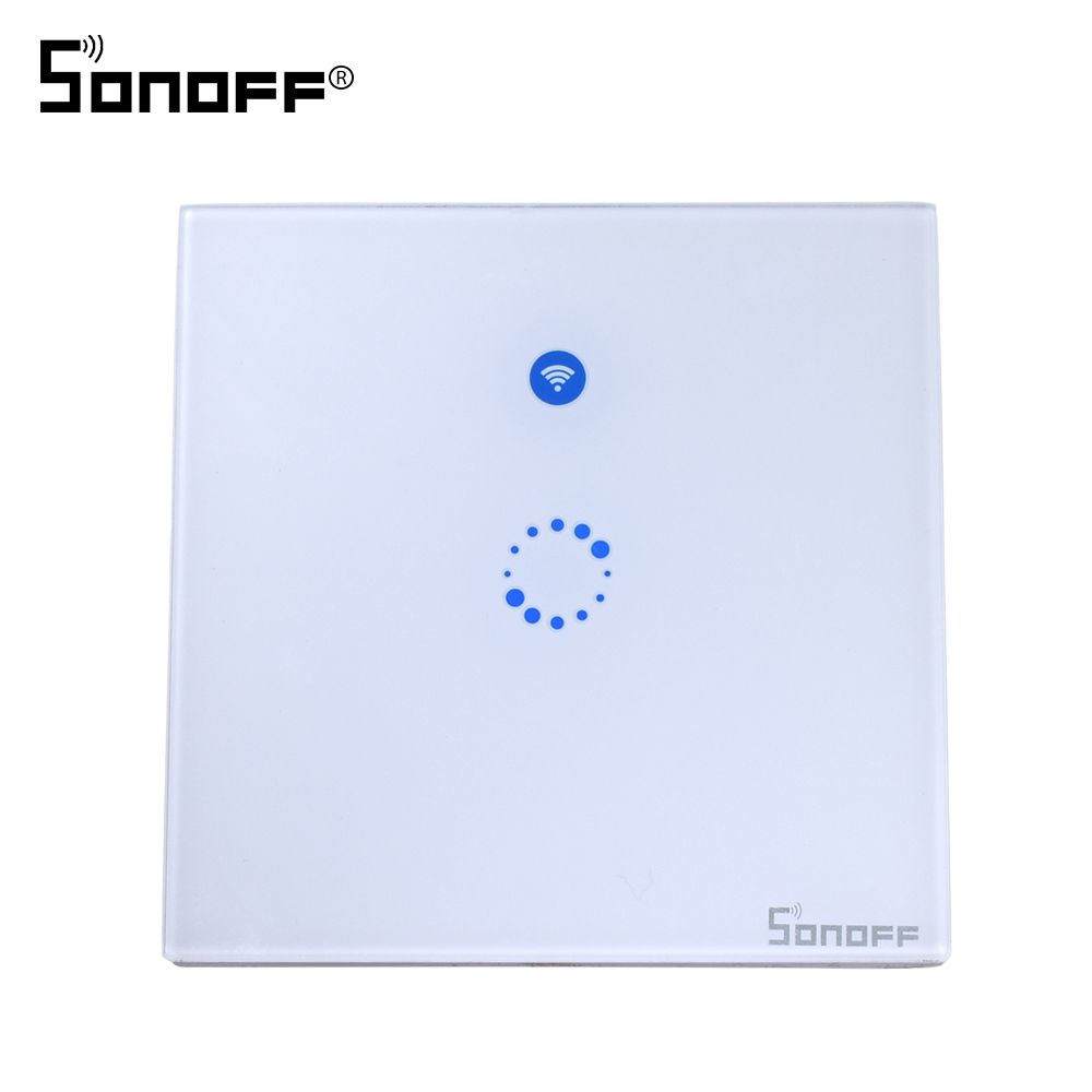 Sonoff T1 Uk Wifi Wall Touch Led Light Switch 86 Type 1 Gang Glass Sonoff T1 Uk Wifi Wall Touch Led Light Switch 86 Type 1 Gang Glass Panel Rf App Control Automation Module For Smart Home Timing Homeautomation Lighting
