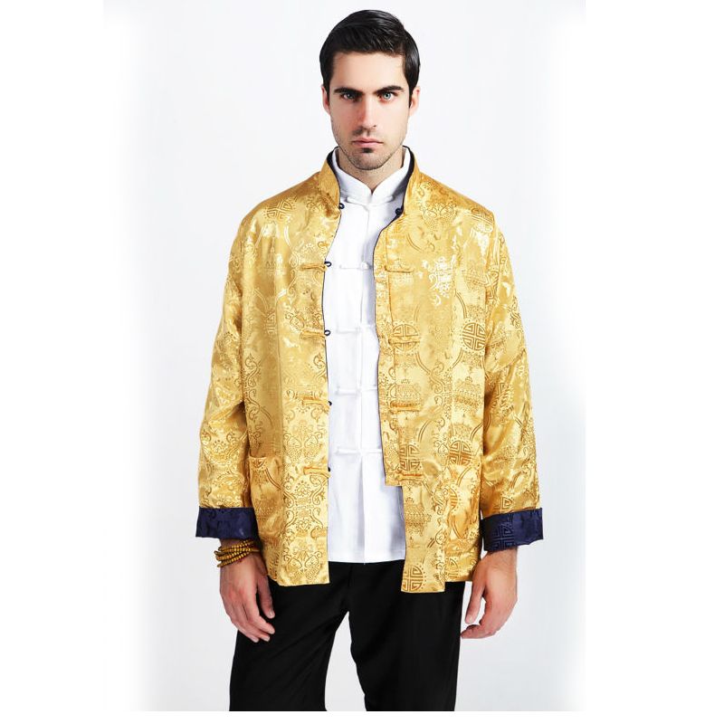 blue-gold-two-sided-male-silk-satin-coat