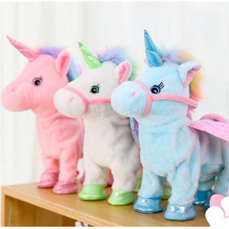 walking talking unicorn toy