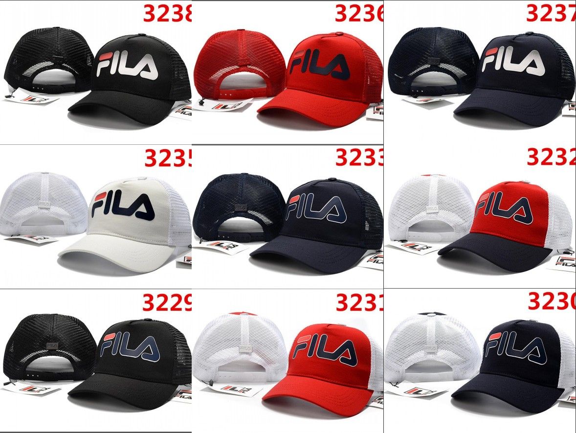 Fila Boys Youth Baseball Hat Snap Back New Black Red With Embroidery