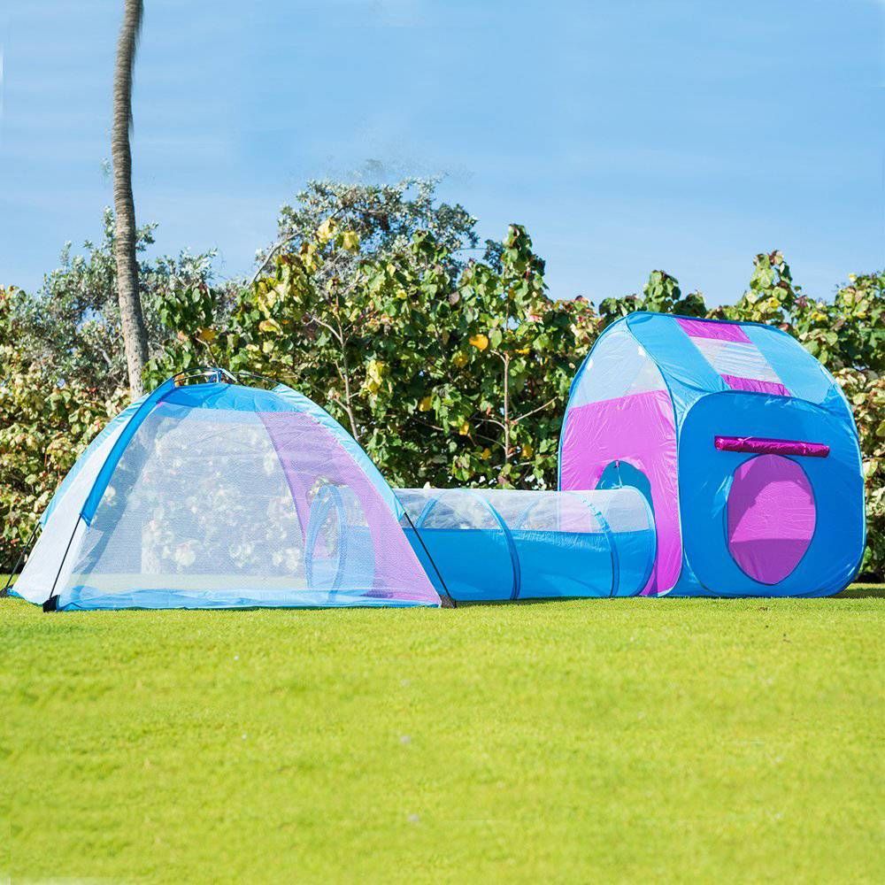 Play 3 In 1 Tent Tunnel Ball Kids Pop Up Play Tent With Tunnel 3 In 1