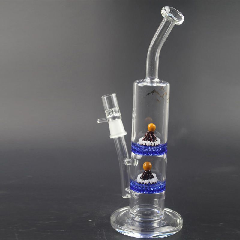 2020 12 Inch Tall Natty Neck Pillar Glass Bong With Bowl 18.8 Male