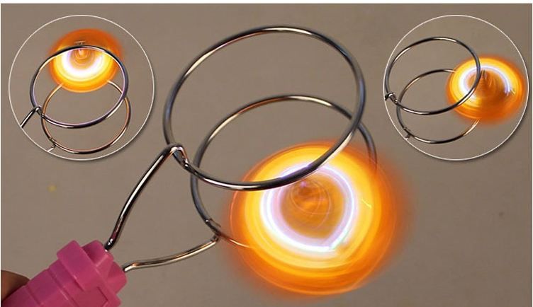 magnetic spinning top toy