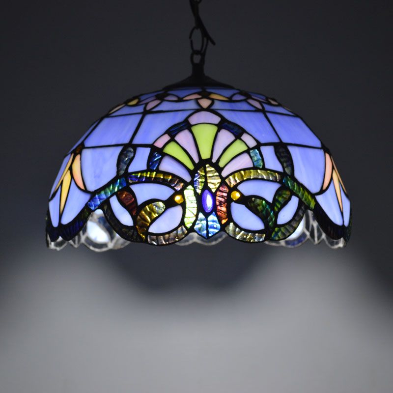 Tiffany Pendant Light Baroque Style Hanging Lamp 12 Inch Stained Tiffany Pendant Light Baroque Style Hanging Lamp 12 Inch Stained Glass Suspended Luminaire E27 110 240v Contemporary Ceiling Lights Fittings