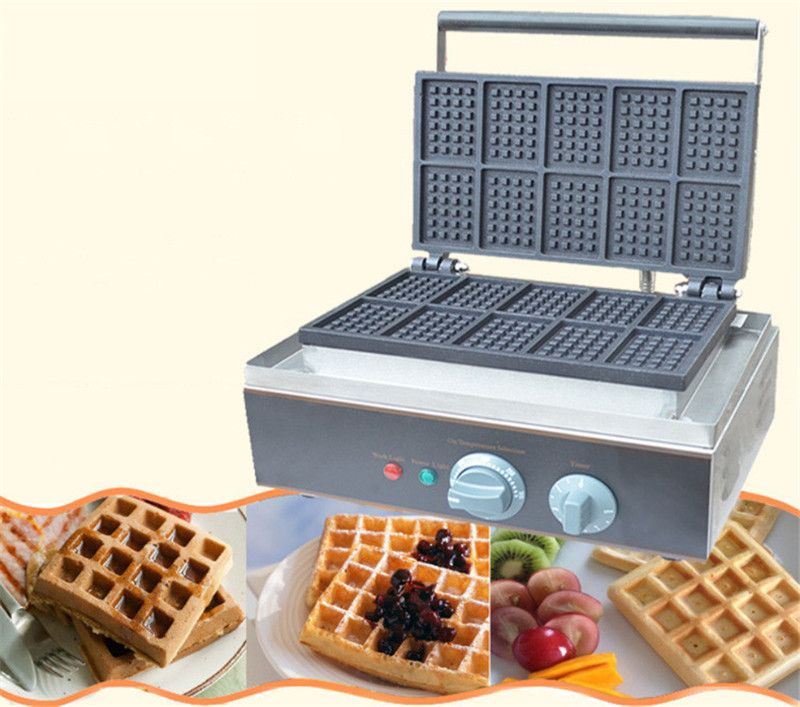 2020 BEIJAMEI Hotel Equipment Electric Belgium Waffle Iron Machine