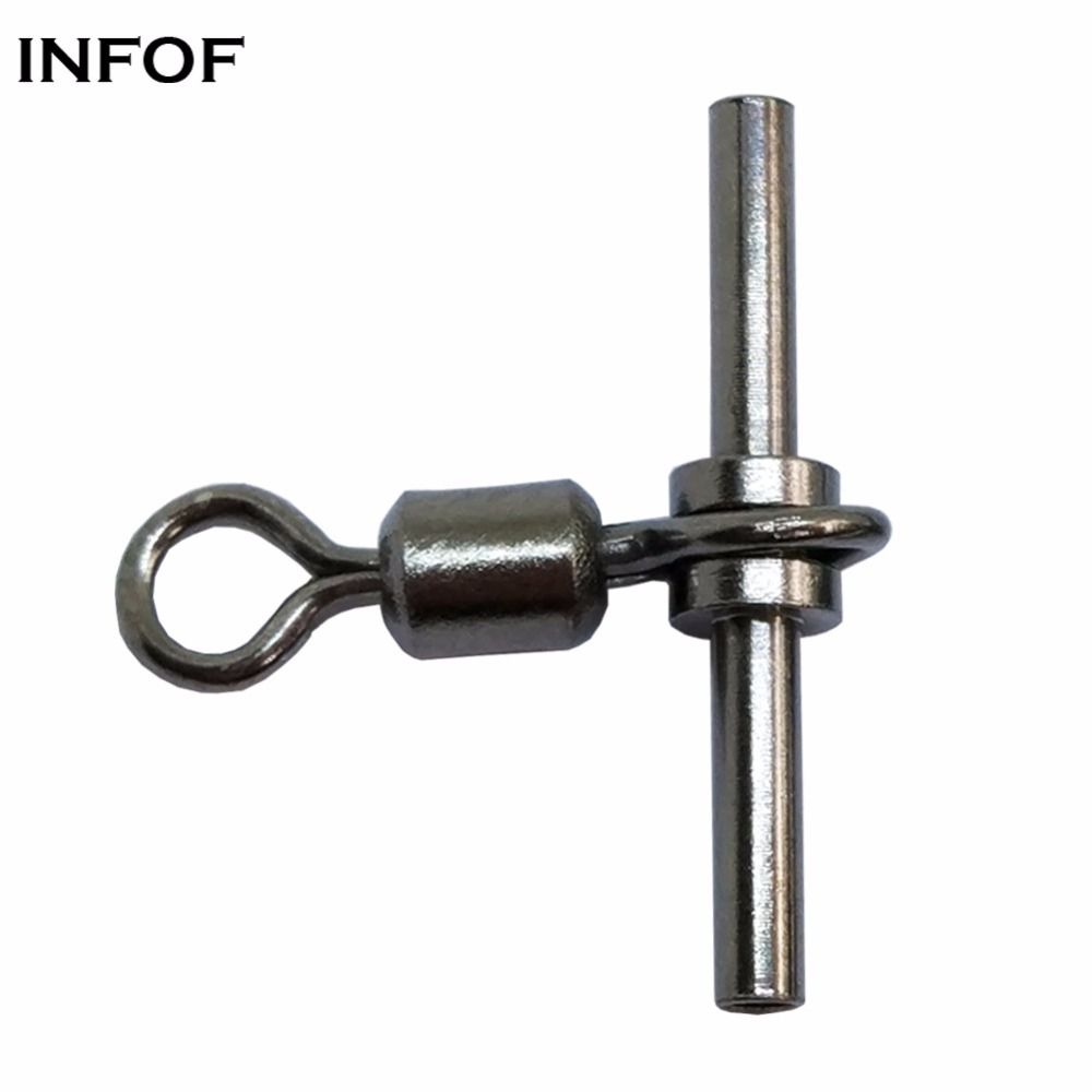 Manloong Black Nickle Fishing Rolling Swivel #1//0