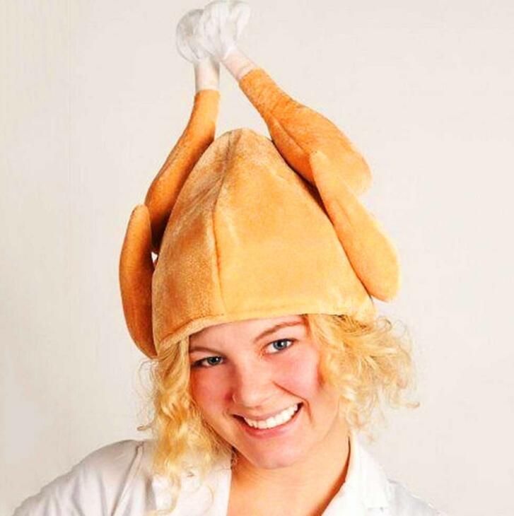 turkey hats funny plush thanksgiving day halloween roasted turkey hat outfit adult halloween costume accessory gift free dhl beanie boo trucker hats from