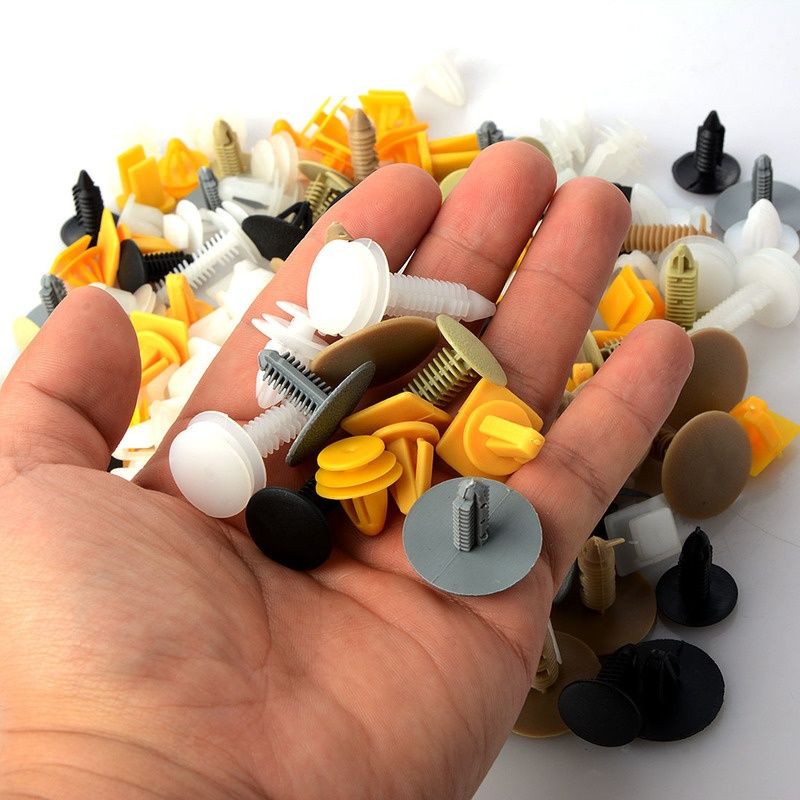 200x Universal Mixed Car Fastener Rivet Clip Buckle for Auto Bumper Door Fender