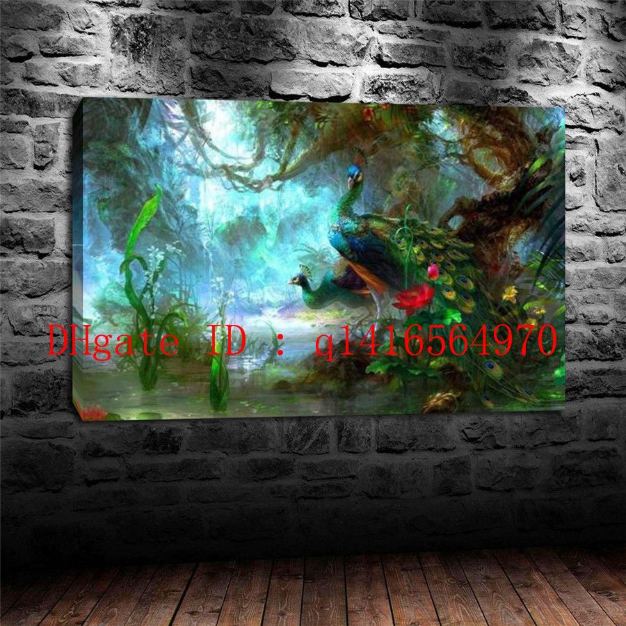 beautifull peacock canvas prints