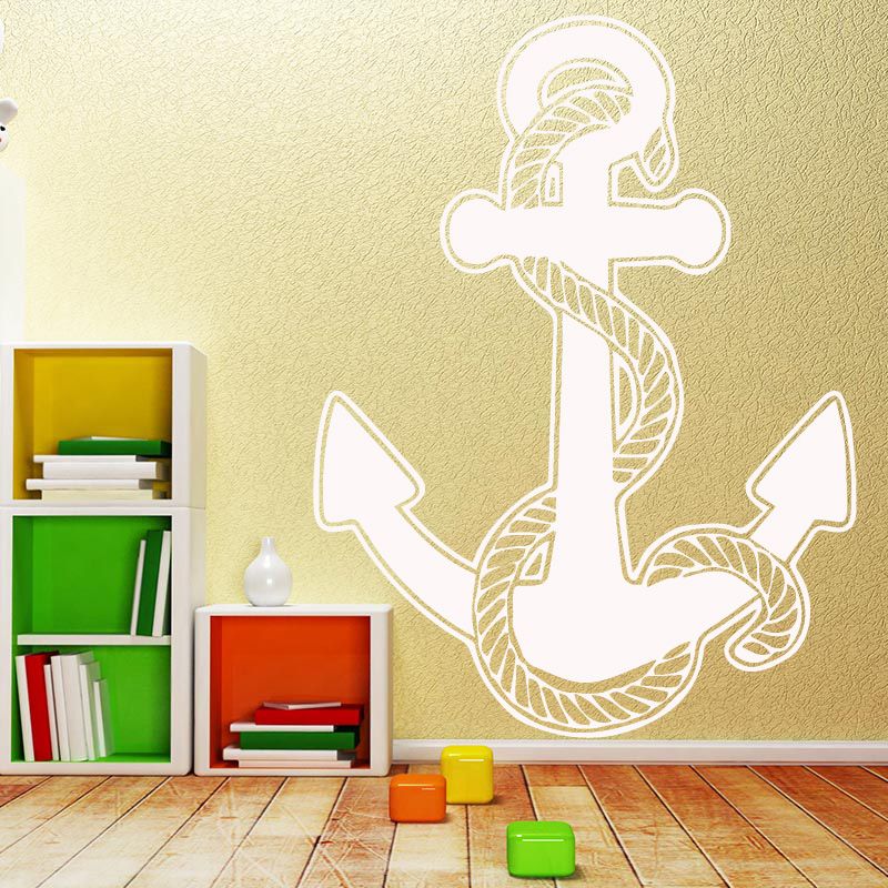 boat anchor pattern wall sticker self adhesive vinyl waterproof wall