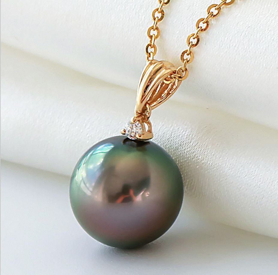 2019 Silkroad Tahitian Cultured Pearl Pendant Necklace Real 18k Gold 2019 Silkroad Tahitian Cultured Pearl Pendant Necklace Real 18k Gold For Women From Hongshaor 375 22 Dhgate Com
