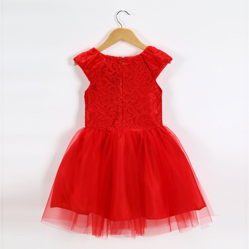 robe princesse rouge fille