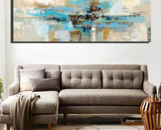 Großhandel Große Größe 50X150 CM Abstrakte Leinwand Malerei Für ... Großhandel Große Größe 50X150 CM Abstrakte Leinwand Malerei Für ...