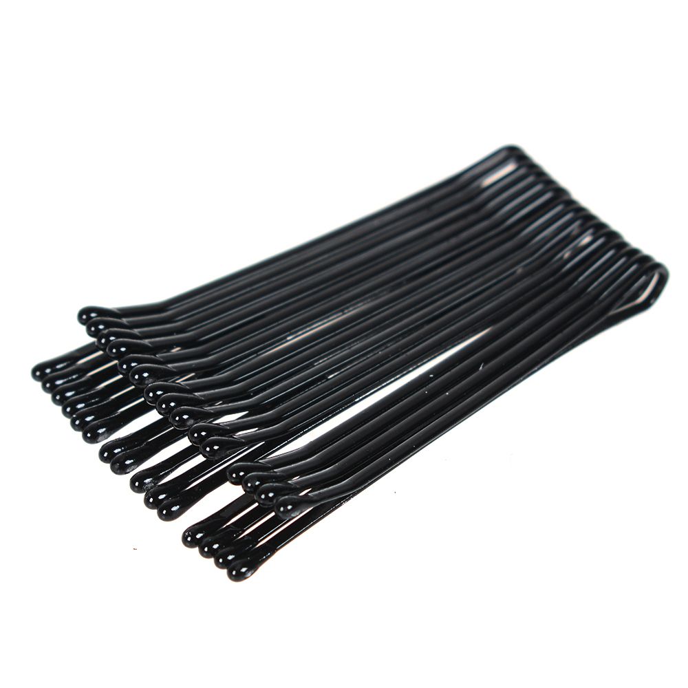 Black Women Bobby Pins Invisible Wave Hair Grips Salon Barrette