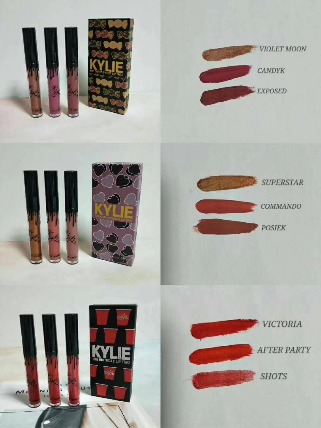 Kylie все цвета на губах Kylie все цвета на губах