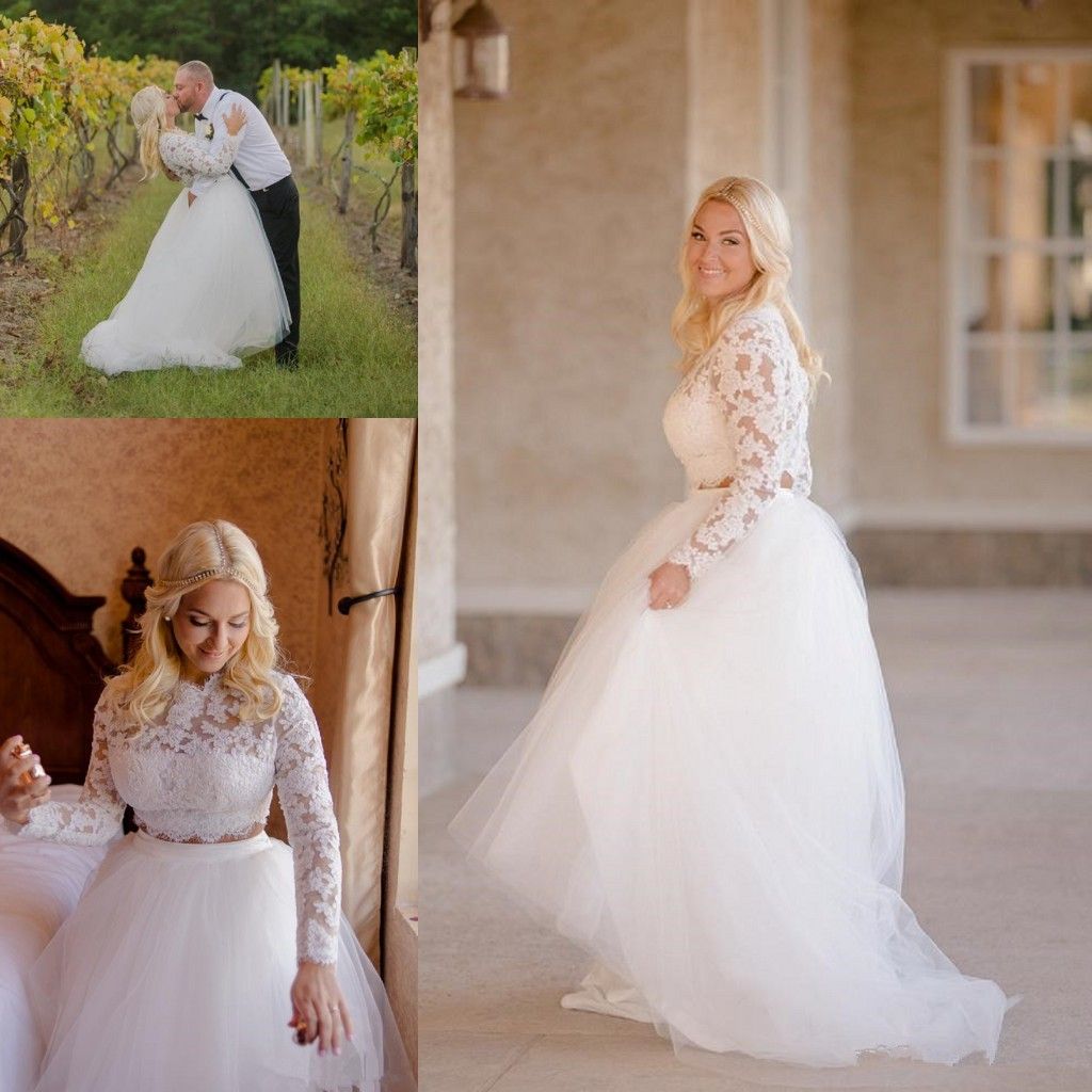 country style high low wedding dresses