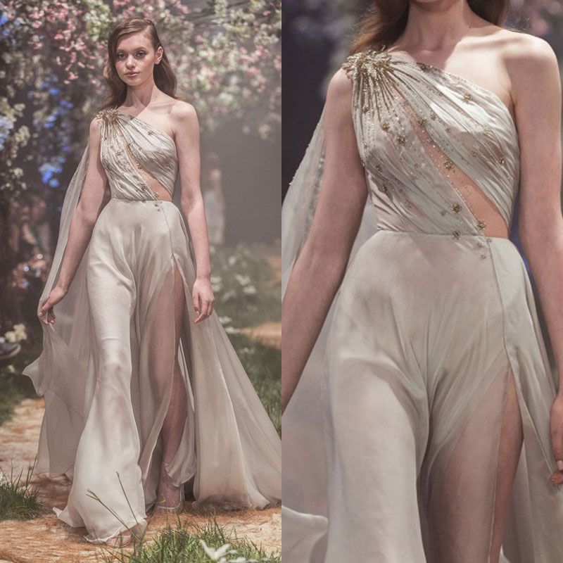 2018 Prom Dresses with One Shoulder