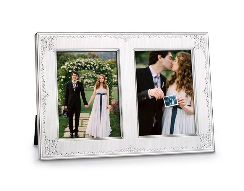 2018 double 5x7 opening invitation wedding photo frame seed pearl