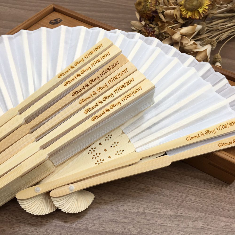 customized hand fans wedding