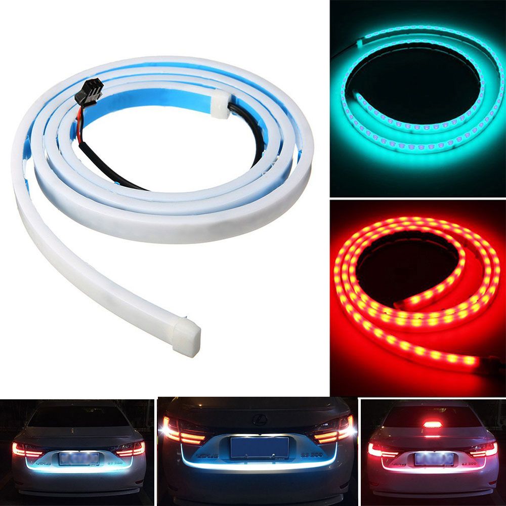 Car LED Strip Lighting Rear Trunk Tail Light Dynamic Streamer Brake