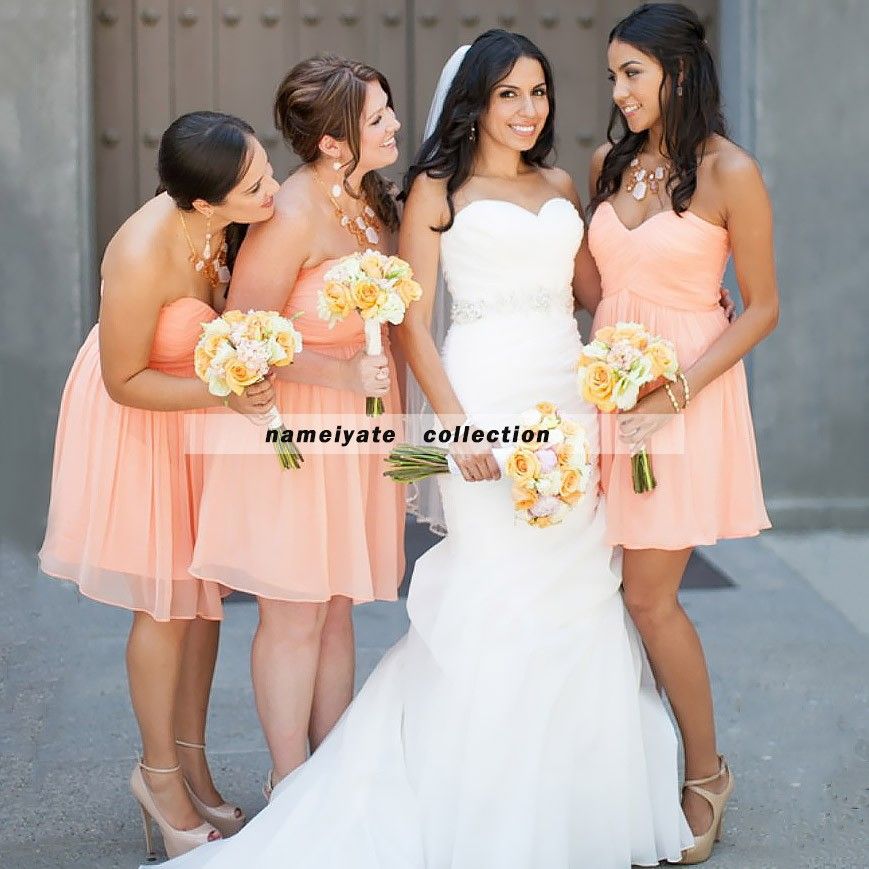 cute short bridesmaid dresses